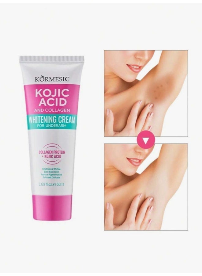 Kormesic كريم تفتيح المناطق الحساسة – تحت الإبط، البيكيني، الركبة – ترطيب وتوحيد لون - Image 1